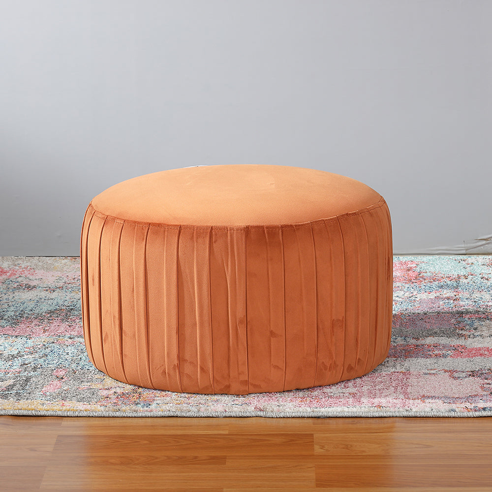 Pleated Floor Pouf