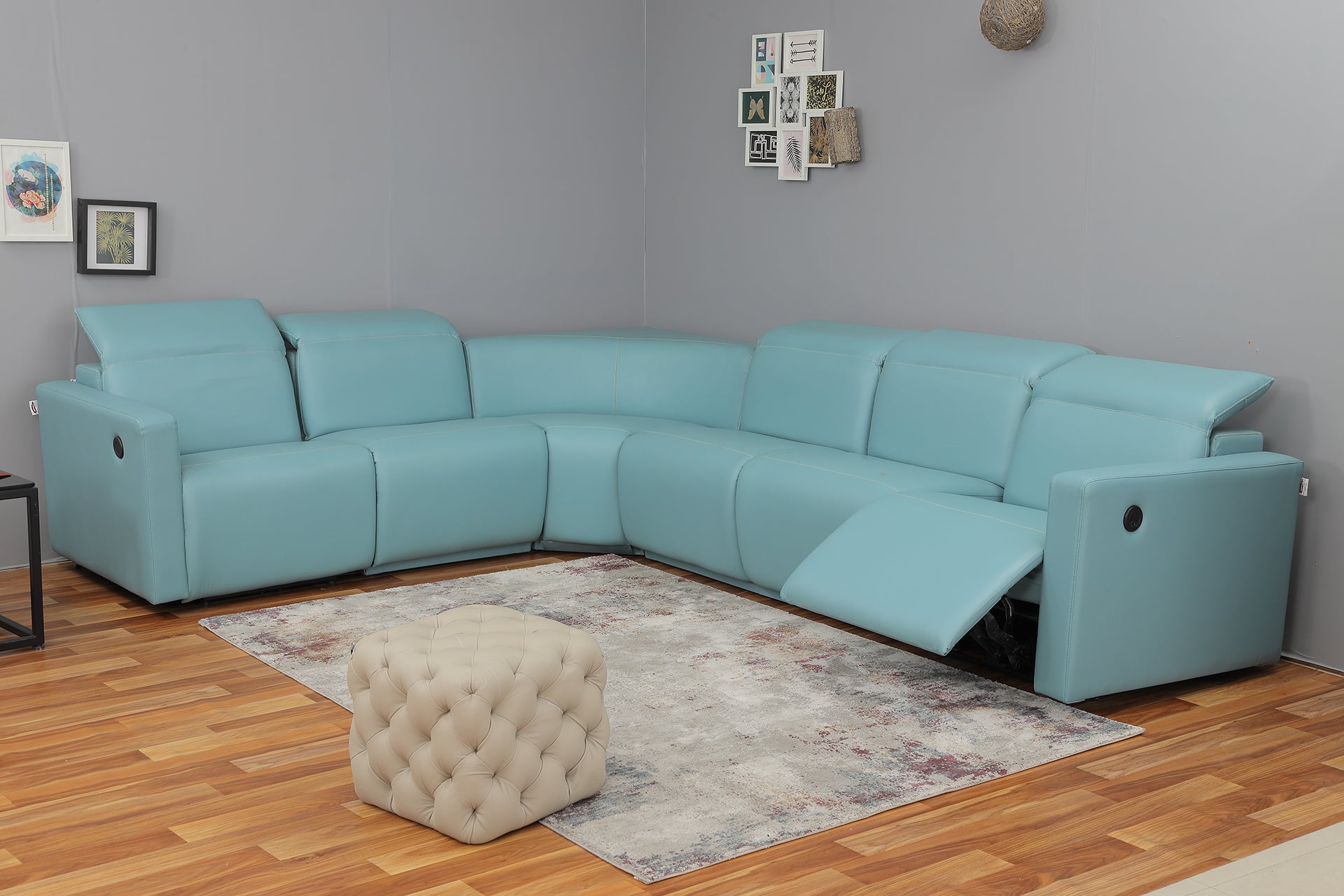 New York Corner Headrest Recliner Sofa