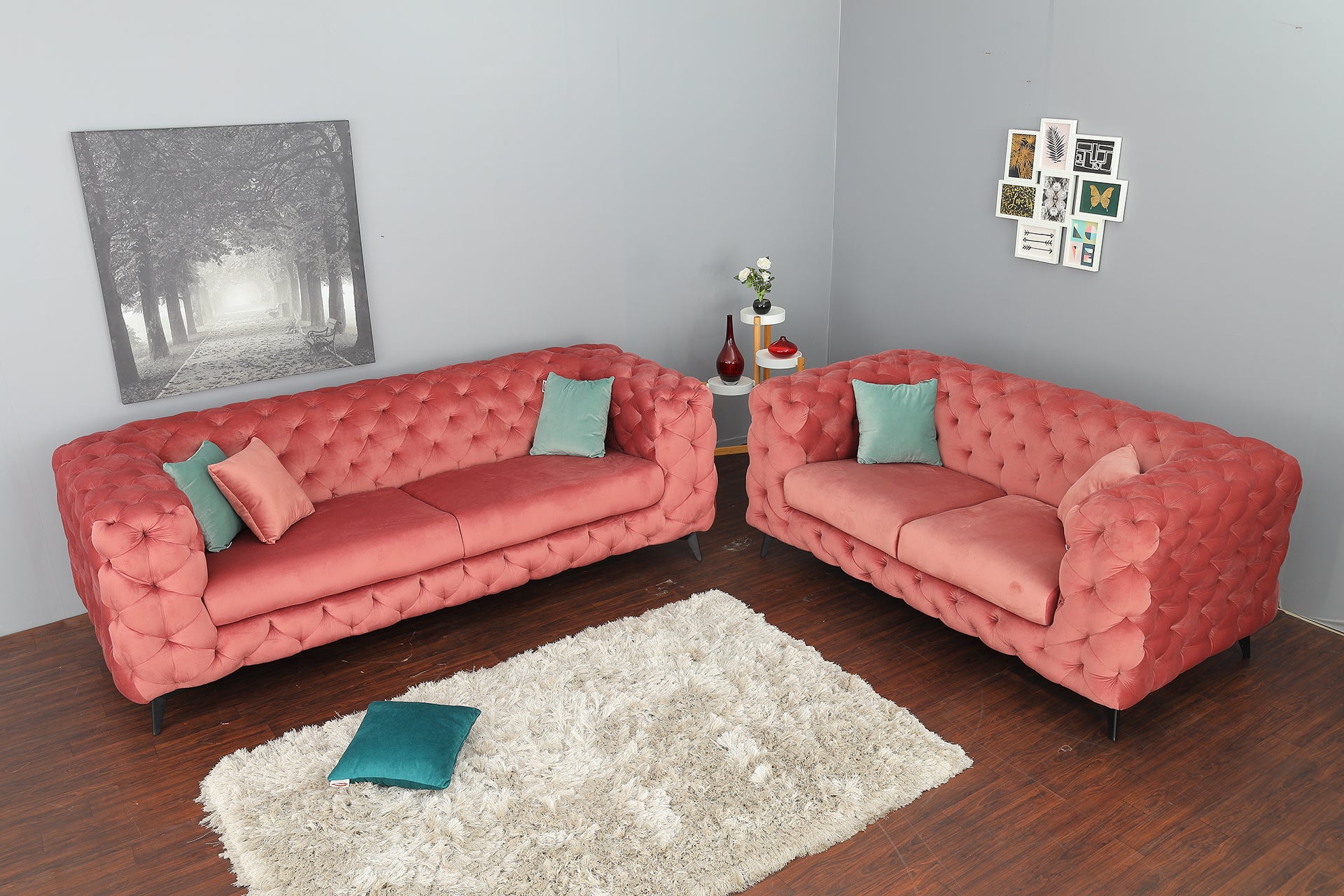 3+2 Block Chester Sofa Set