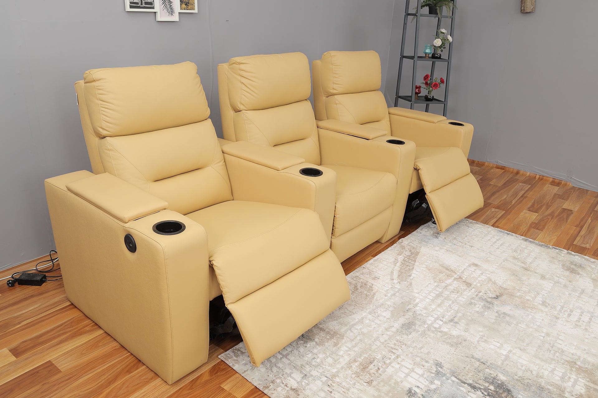 Italian Leather Home Theater Recliners