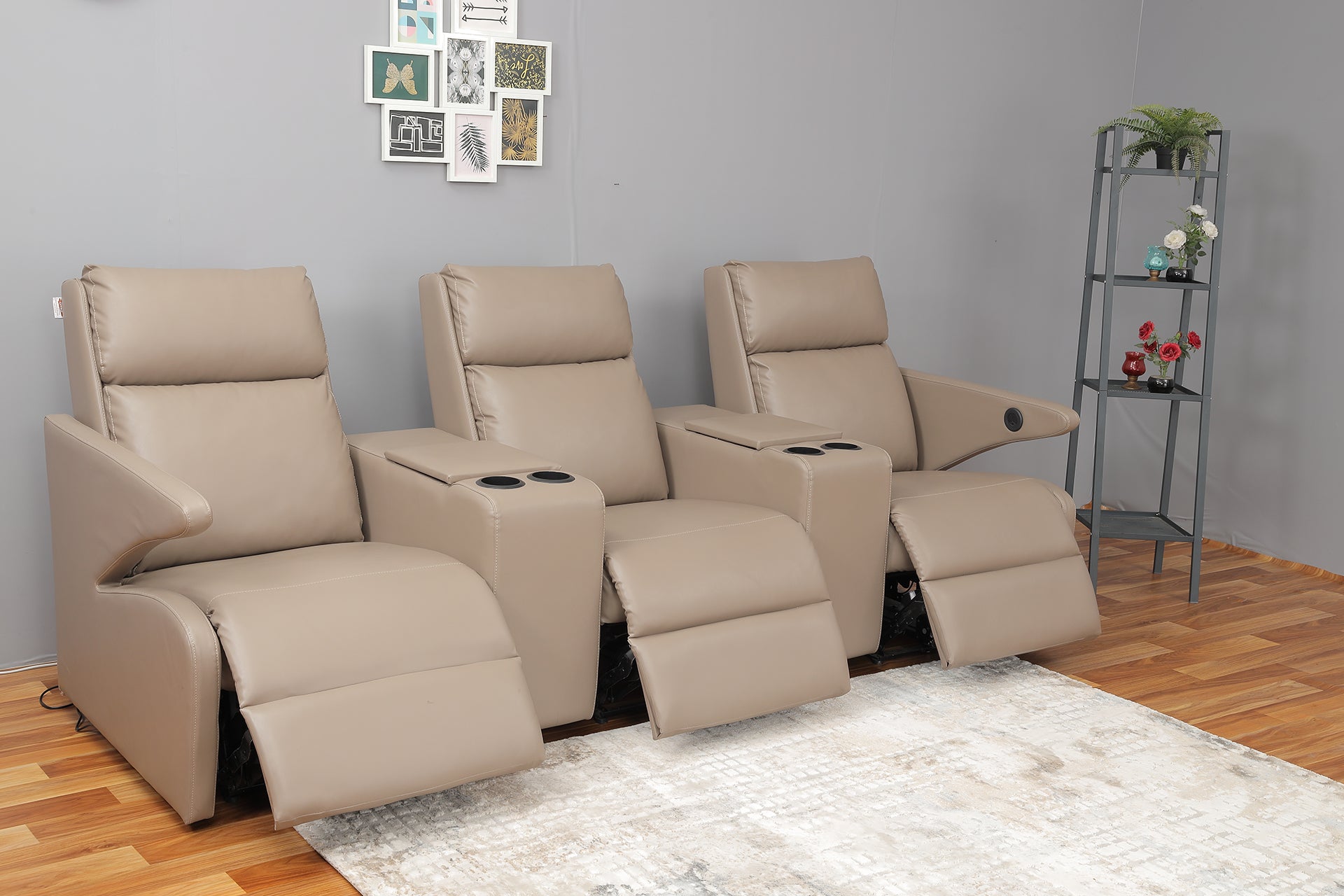 Oakland Home Theater 3 Seater Row