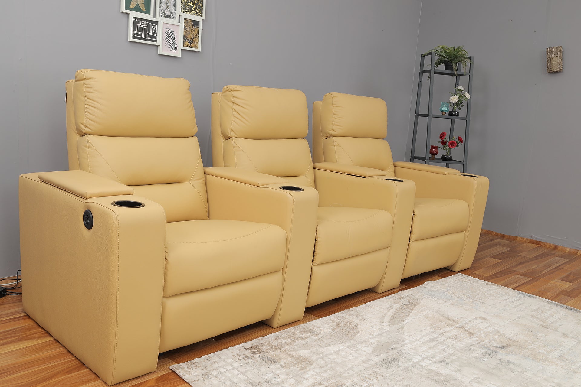 Italian Leather Home Theater Recliners
