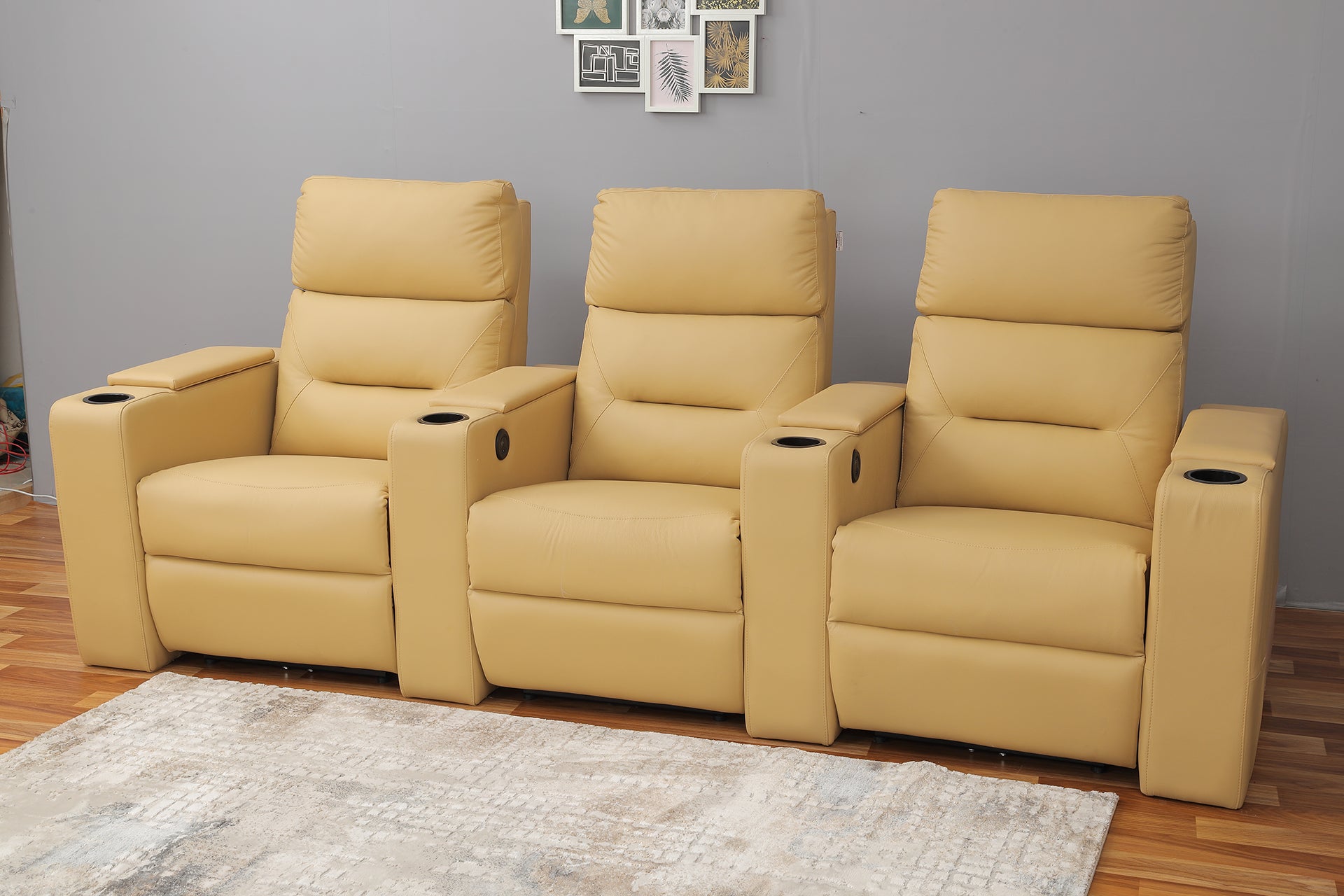 Italian Leather Home Theater Recliners