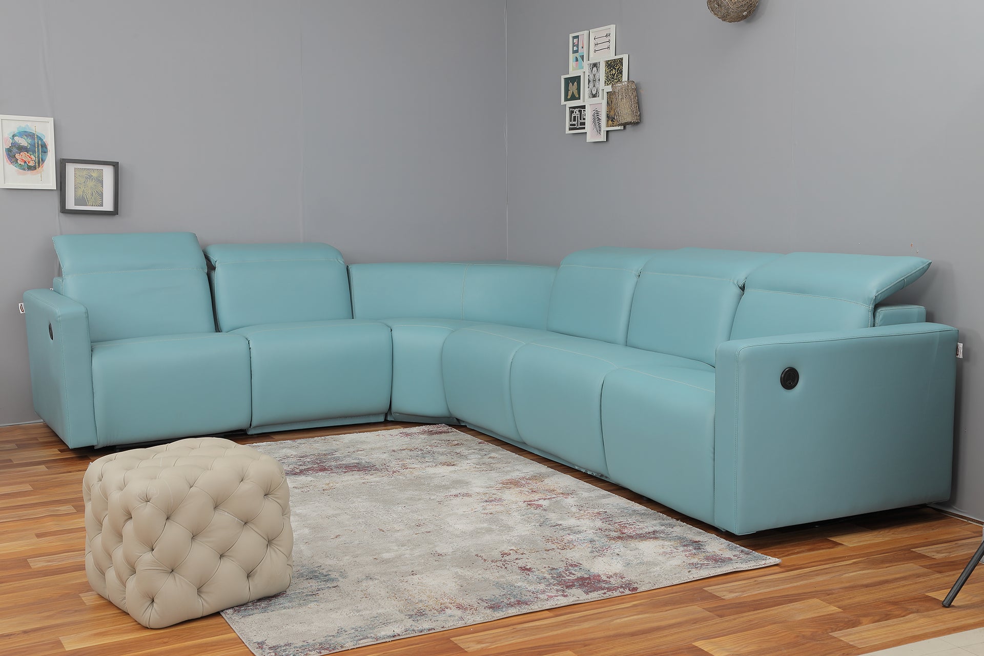 New York Corner Headrest Recliner Sofa