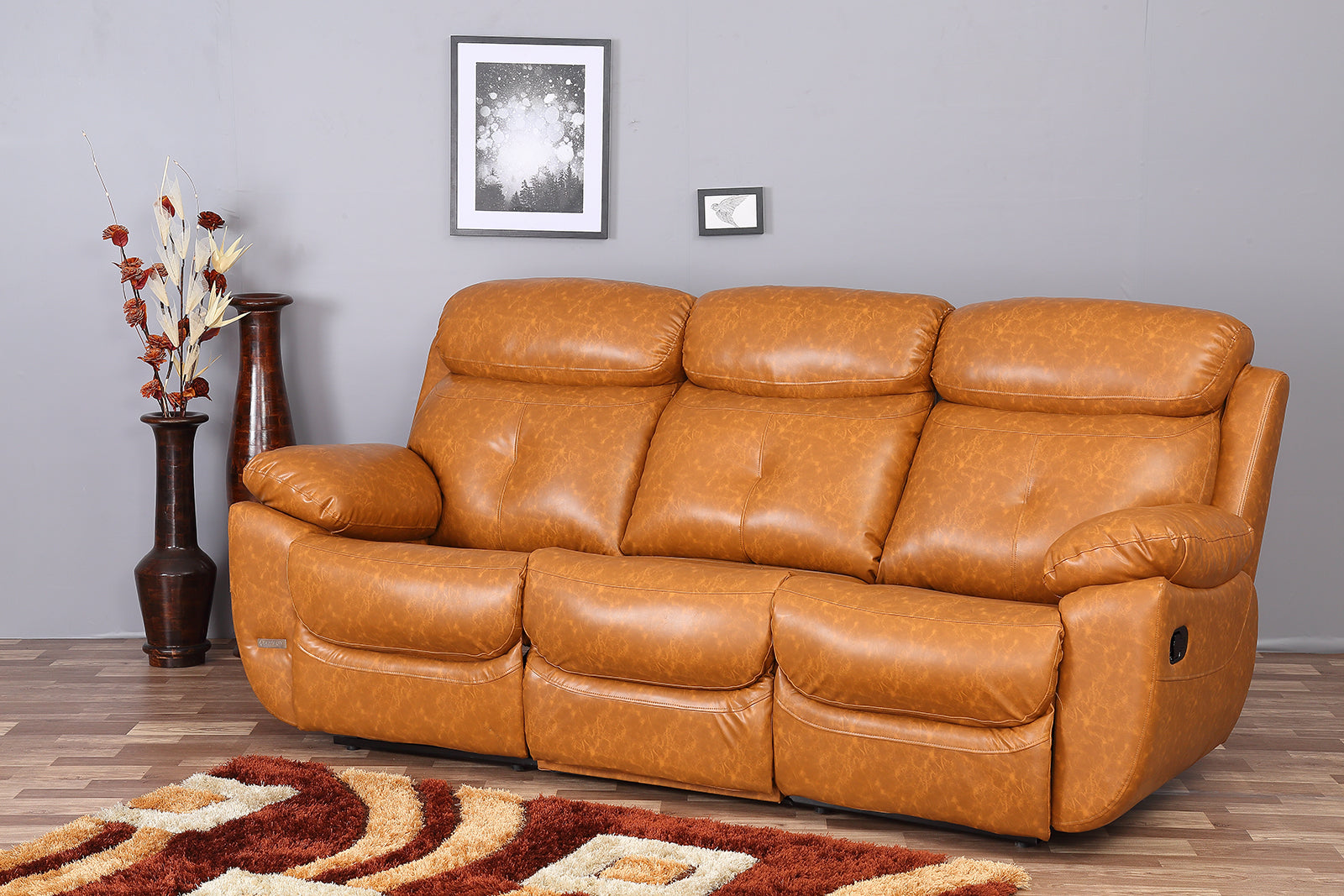 Tokyo 3 Seater With 2 Recliners