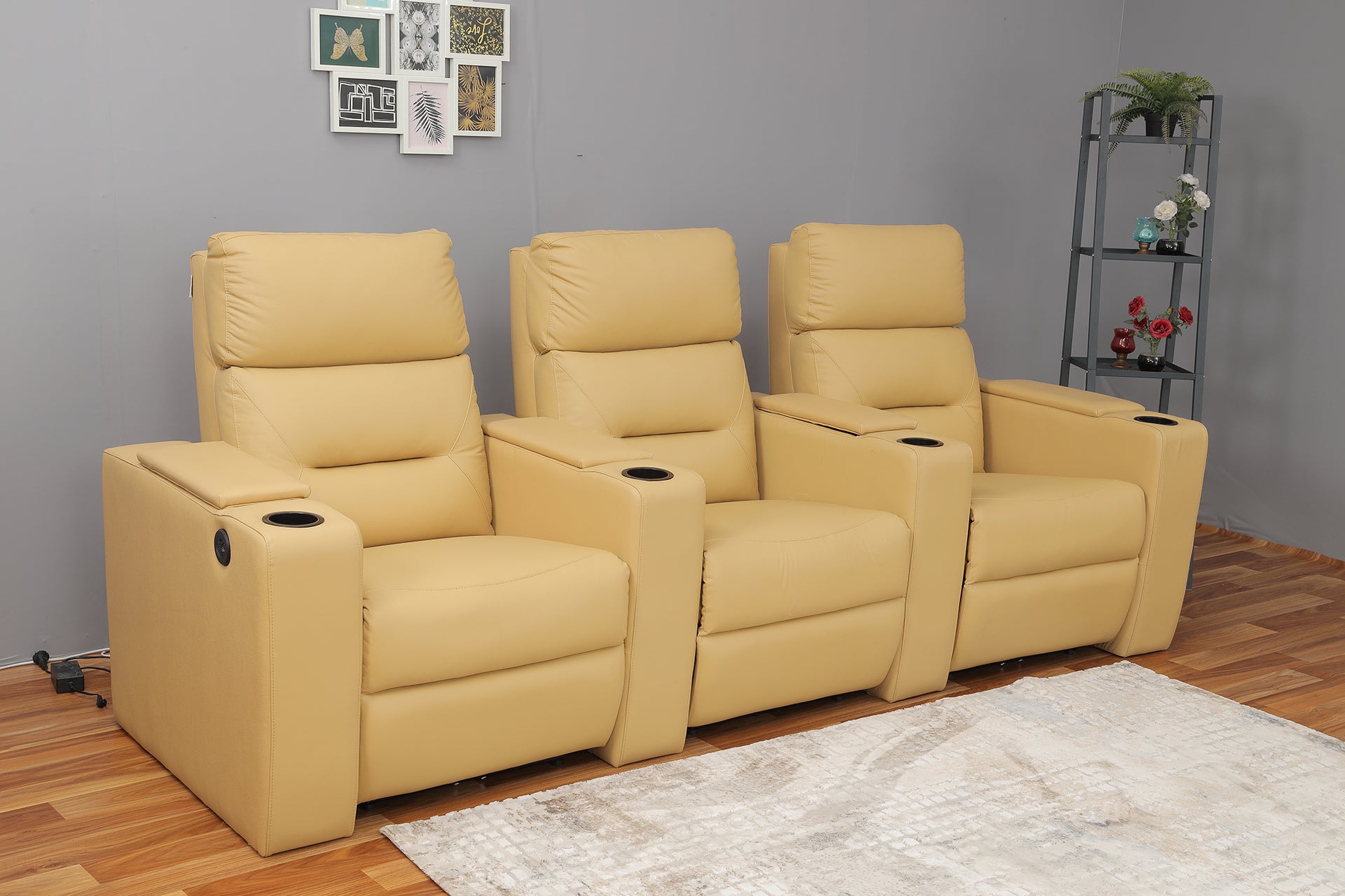Italian Leather Home Theater Recliners
